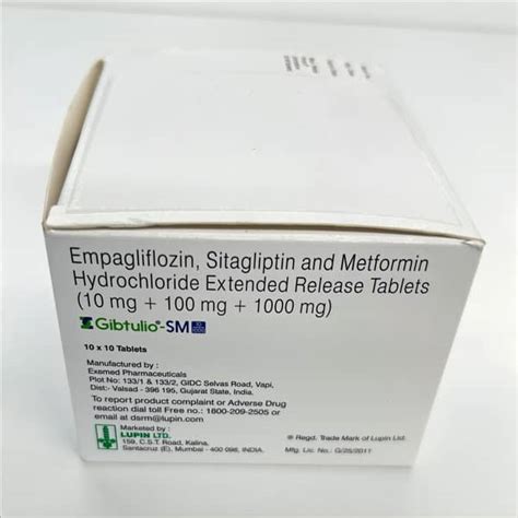 Gibtulio Sm 10/1000mg Strip Of 10 Tablets: Uses, Side Effects, Price ...