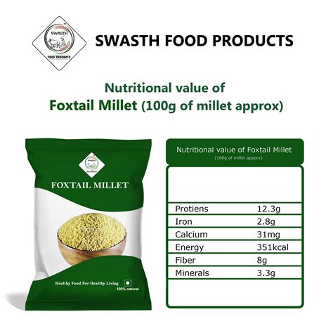 Swasth Unpolished and Natural Foxtail Millet (Other Names of Foxtail M ...