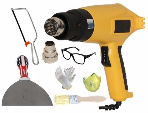 Digital Craft 2000W Industrial Hot Air Gun Kit with Hack Saw & Scraper ...