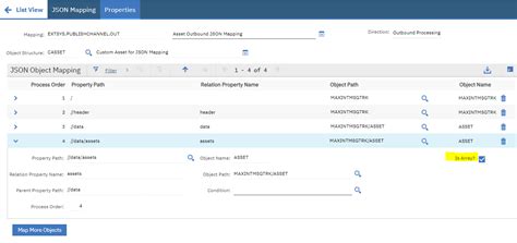 Image result for Updating JSON Data in JSON Mapping in Maximo