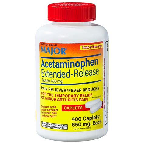 ACETAMINOPHEN 650MG CAPLETS - Mpulse Healthcare