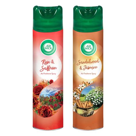 Air Wick Room Air Freshener Spray - Rose & Saffron, 245 Ml & Sandalwood ...