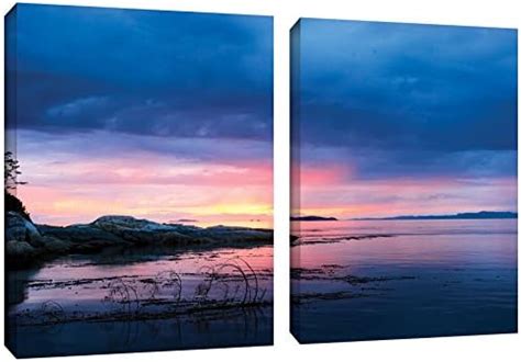 Buy ArtWall 2 Piece James Thompson's Seascape Gallery Wrapped Canvas ...
