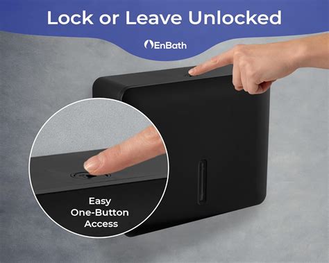 EnBath Multifold Paper Towel Dispenser Wall Mount (Black), India | Ubuy