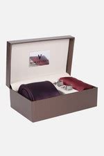 Buy Men Maroon Party Tie Pocket Square And Cufflink Online - 39954785 ...