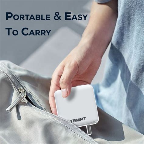 Tempt Turbo 65W Charger Adapter - Best Compact Charger – Temptindia