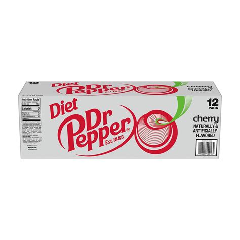 Buy Diet Dr Pepper Cherry Soda, 12 fl oz cans - 12 pk from Dollar ...
