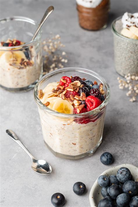 Overnight Oats without Yogurt - Liv Vegan Strong