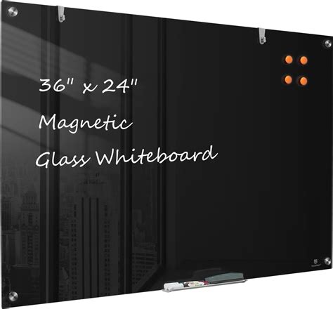 TSJ OFFICE 36x24 Inch Magnetic Glass Whiteboard for Australia | Ubuy
