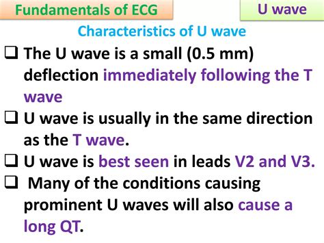 Approach to a patient with U wave in ECG | PPSX