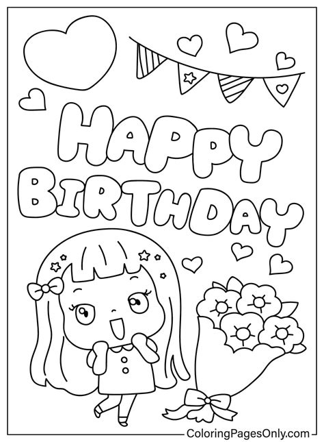 Coloring Pages Happy Birthday