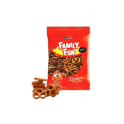 Simsek Family Fun Salty Tuzlu Premium Pretzel Cracker 350g | Savory Snack