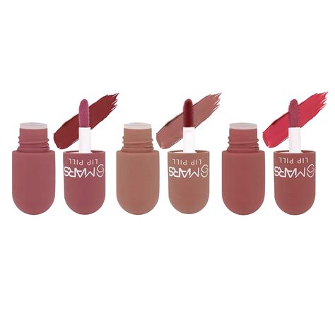 MARS Mini Lip Pill High Pigmented Matte Lipstick Set of 3 | Transfer ...