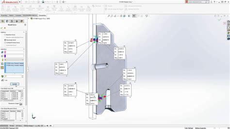 SolidWorks 2020 Simulation Z Deflection 的图像结果