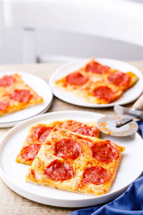 Easy Homemade Sheet Pan Pepperoni Pizza (Try this!) - Miss Wish