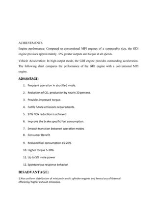 Image result for Gasoline direct injection Engine Performance