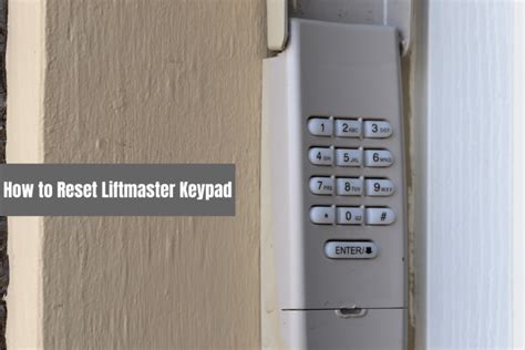 Image result for Reset Code Lift Master Keypad