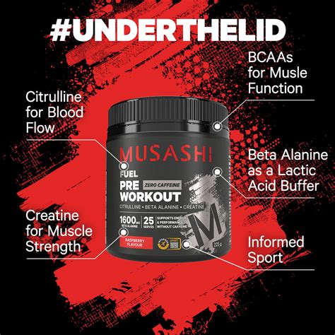 Pre Workout Zero Caffeine – Musashi NZ