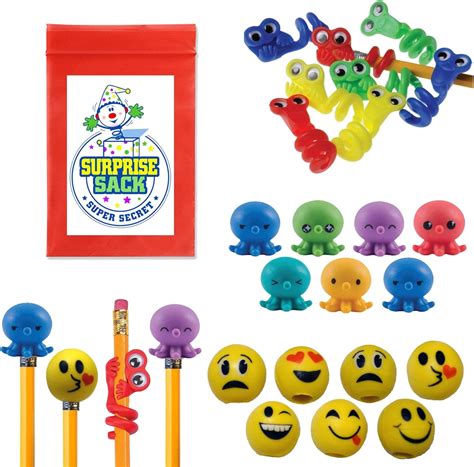 SuperSecretSurpriseSack Emoji, Octo Squishies, Wiggle Eye Pencil Topper ...