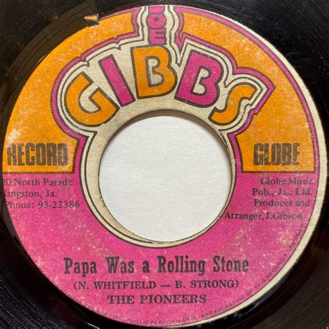 Papa Was A Rolling Stone / Feeling High - Pioneers, The | VINYL7 RECORDS