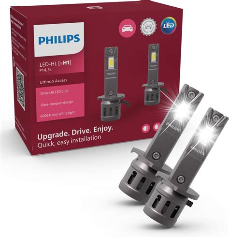 Philips Ultinon Access LED car headlight bulb (H1), ultra-compact ...