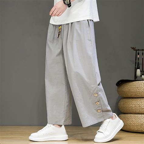 Beach Pants for Men Summer Pants for Men Pocket Thin Section - Walmart.com