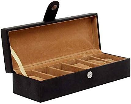 Buy Leather World Watch Box Holder Organizer Case in 6 Slots of Watches ...