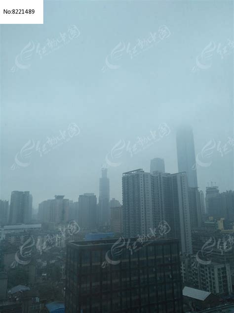 雾霾下的城市高清图片下载_红动网