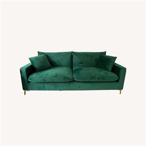 Wayfair Green Velvet Sofa - AptDeco