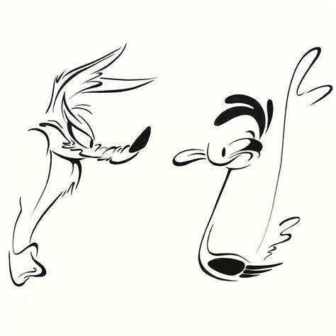 Road Runner Cartoon Drawing 的图像结果