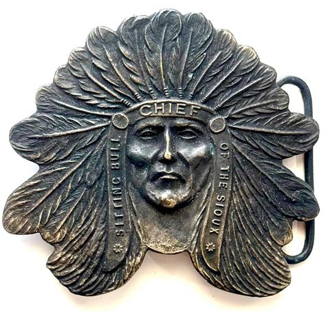 Signed Tiffany And Co Chief Sitting Bull Of The Sioux Bronze Tone Belt ...