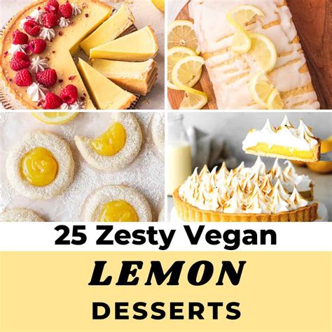 25 Best Vegan Lemon Desserts (Zesty & Amazing!)