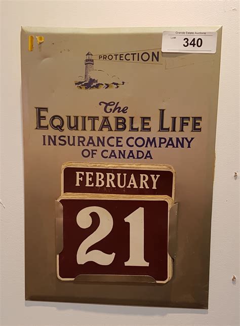 VINTAGE EQUITABLE LIFE INSURANCE COMPANY WALL CALENDAR