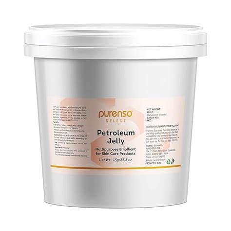Purenso Select - 100% Pure Petroleum Jelly (Vaseline), 1Kg : Amazon.in ...