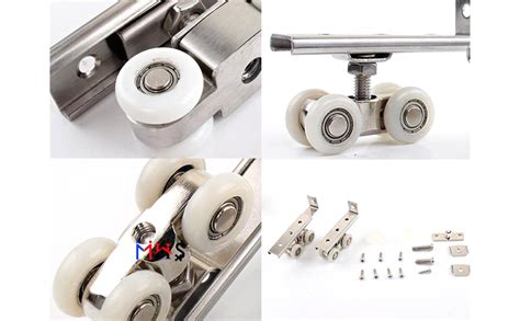 MHS Sliding Door Roller Wheels (4 Wheel Type For C Channel) : Amazon.in ...