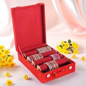 Fun Homes 4-Rod Removable Bangles Organisers Storage Box with Magnetic ...