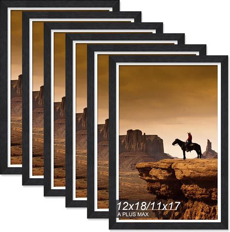 Amazon.com - A PLUS MAX 12x18 Picture Frame Set of 6, Engineered Wood ...