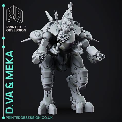 Dva and Meka - Overwatch - Fan Art - 3D model by printedobsession on Thangs