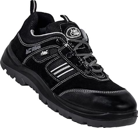 Allen Cooper AC 1156, SPECIAL EDITION Men's Sporty Safety Shoe, Black ...