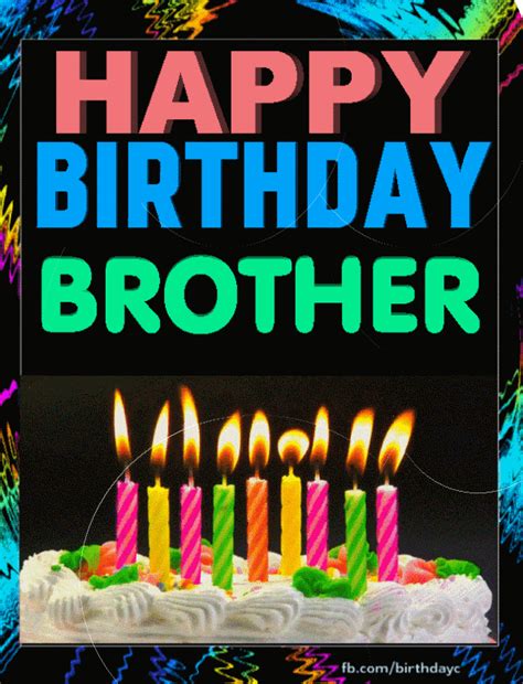 Happy Birthday Brother image gif
