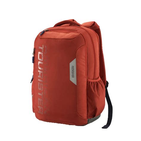 Buy American Tourister Brett Polyester Unisex Laptop Backpack (Red,Frsz ...