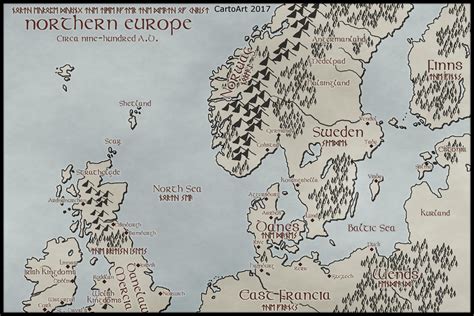 Vikings Middle Ages Map
