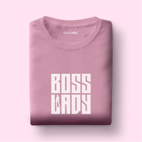 Boss Lady Boyfriend Fit Half Sleeve T-Shirt – Dudeme