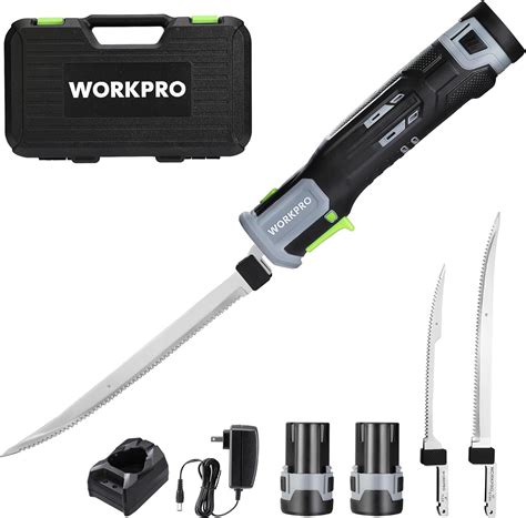 WORKPRO 12V Cordless Electric Fillet Knife, Rechargeable Fillet Knife ...