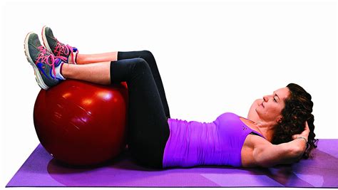 Swiss Ball Crunch Exercise at Frederick Kowalski blog