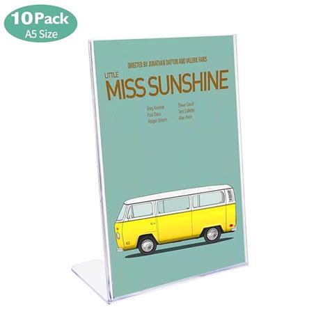 Buy Hotyin Sign Holder - A5 x 10 Acrylic Poster Menu Holder Lean to ...