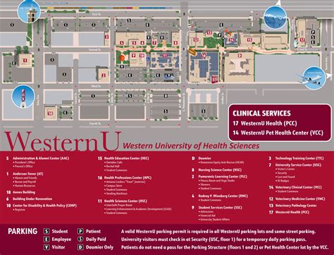 WesternU Campus Map - Western University of Health Sciences - Pomona ...