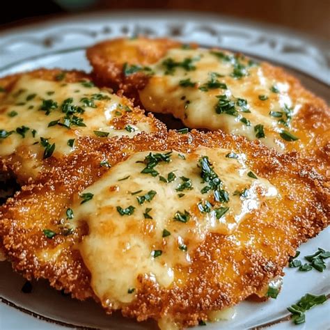 Breaded Chicken Cutlets with Melted Cheese Recipe - My Delight Recipes