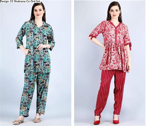 Design-23 Shukrana Rayon Co Ord Set – Kavya Style Plus