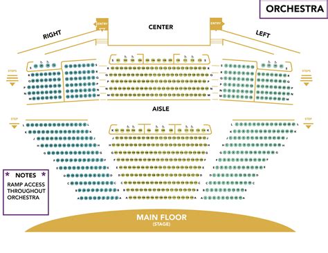 Warner Theater Seating Chart With Seat Numbers | Cabinets Matttroy